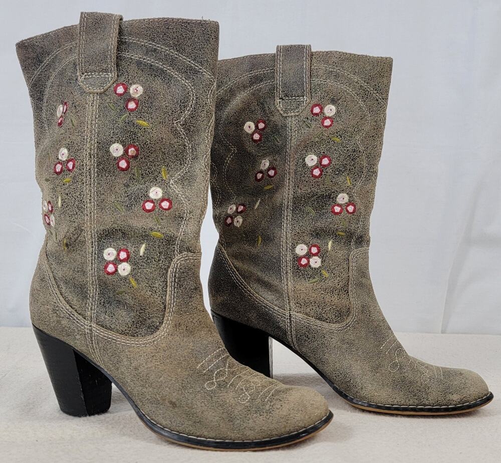 Seychelles Festival Western Boots 6.5 Floral Anthropologie
